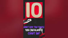 What are 10 things you can always count on? iTeachNPurple ATO ...