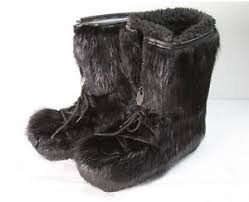 Beaver Full Fur Winter Snow Artic Boots Ladies Mens Prime Pelt ...
