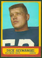 Dick Szymanski 1963 Topps football card. Want to use this image? - 7_Dick_Szymanski_football_card
