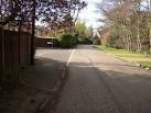 Junction of Langshott Close and Woodham Park Way looking NW - via Daymix
