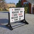 Swinger Roadside Sign with