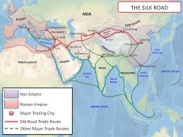 Image result for silk road map