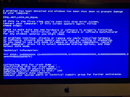 Image result for mac blue screen