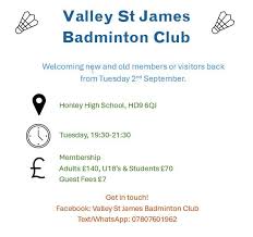 Image result for St James Badminton Club