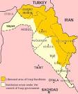 map of iraqi kurdistan