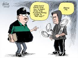 Andy Reid and Bill Belichick cartoon