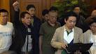 Distraught families of Malaysia Airlines flight MH370 passengers.