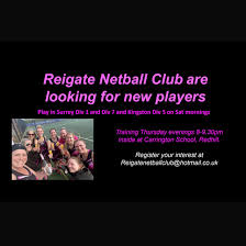 Image result for Reigate Netball Club