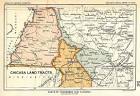 Map: Chickasaw Map + Land Cession Treaties with the U.S. 1805 - 1818