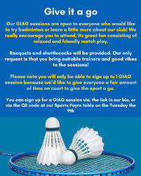 Image result for Saints Badminton Club