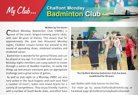 Image result for Chalfont Gut & Feather Badminton Club