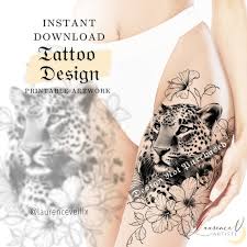 Image result for leopard tattoos