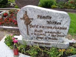 Grabstein von Gerd Wilken (16.07.1916-03.05.2002), Friedhof Marcardsmoor. Häufige Nachnamen auf diesem Friedhof: Janssen (32) - Dannemann (27) - Dirks (23) ... - ma429