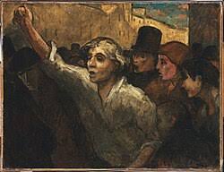 Image result for riot scene by honore-daumier