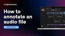 How to Annotate an Audio File - YouTube