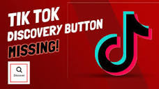 TikTok - Discover Button Missing - Potential Fix - YouTube