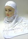 Hijab "Zaina" blanc avec