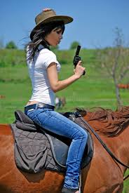 Image result for horse girl gun