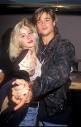 Brad Pitt and Christina Applegate at the MTV awards, 1989 : r ...