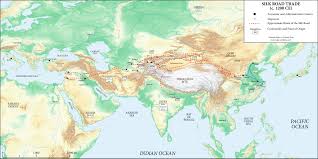 Image result for silk road map