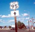 End of US highway 95