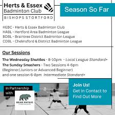 Image result for Herts & Essex Badminton Club
