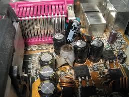 Image result for blown capacitor