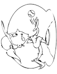 Softball coloring page