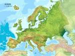 Large detailed relief map of Europe. Europe large detailed relief ...