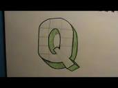 How to Draw the Letter Q in 3D - YouTube