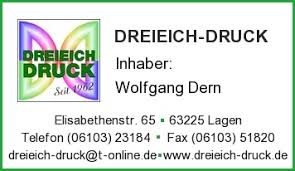 Firma Dreieich-Druck Inhaber Wolfgang Dern in Langen - Branche(n ...