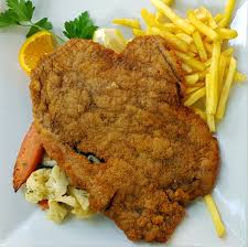 Image result for schnitzel mit pommes