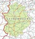 Map of Extremadura maps