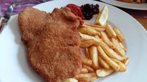 Image result for schnitzel mit pommes