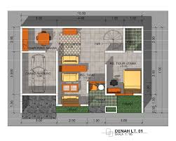 Gambar Denah Rumah Minimalis 1 Lantai Terbaru 2016 | Lensarumah.com