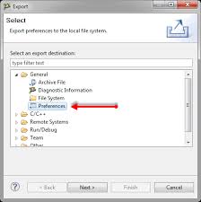 Image result for eclipse preference dialog