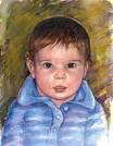 Watercolor portrait "Jade" by