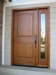 Fabulous Brown Wooden Large Single Sliding Modern Front Door With ...