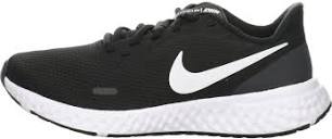 Amazon.com | Nike Women's Revolution 5 Running Shoe, Black/White ...