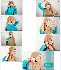 cara memakai jilbab segi empat modern | Label Baju Murah