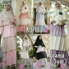 Baju Muslim Terbaru Brokat - Kurama Syar'i By Kurnia Collection