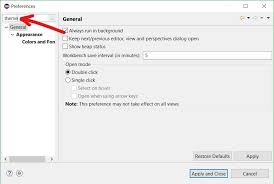Image result for eclipse preference dialog