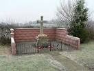 This war memorial is in a very desolate position on the junction of the - via Daymix