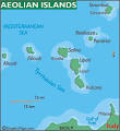 aeolian islands map italy