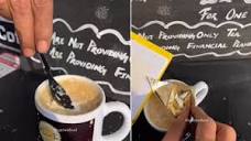 Lucknow eatery sells '24 carat gold chai'. Watch | Trending ...