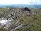 4 km from Tregoyd, Powys, Great Britain. Summit cairn on Twmpa - via Daymix