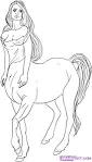 Centaur coloring page