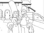 Simpsons coloring page