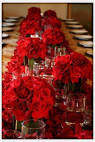 Red Roses for Valentine Day Wedding Table Decorations and Centerpieces