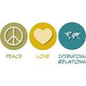 Peace Love International Relations Photo Cut Out from Zazzle.